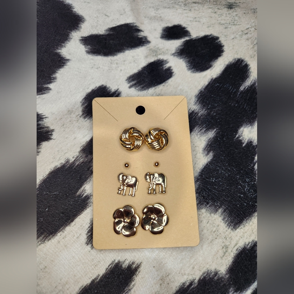 Fashion Gold Earring Set